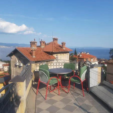 Apartment Frketic With Roof Terrace And Panoramic Sea View Opatija